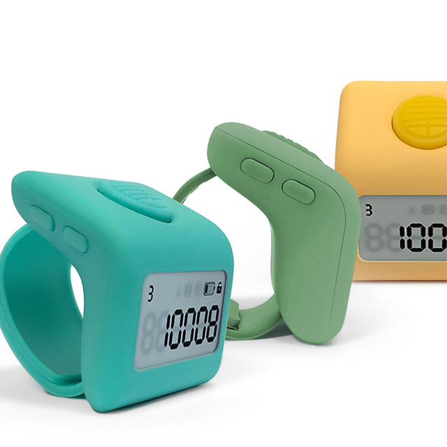 Yang Mi's same counter, electronic digital display, finger ring, luminous rechargeable reading counter