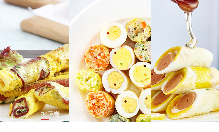Bữa sáng máy xúc xích trứng luộc trứng hấp trứng ốp la tự động máy xúc xích trứng máy trứng trứng thiết bị ăn nhẹ - Nồi trứng nồi lẩu nướng mini