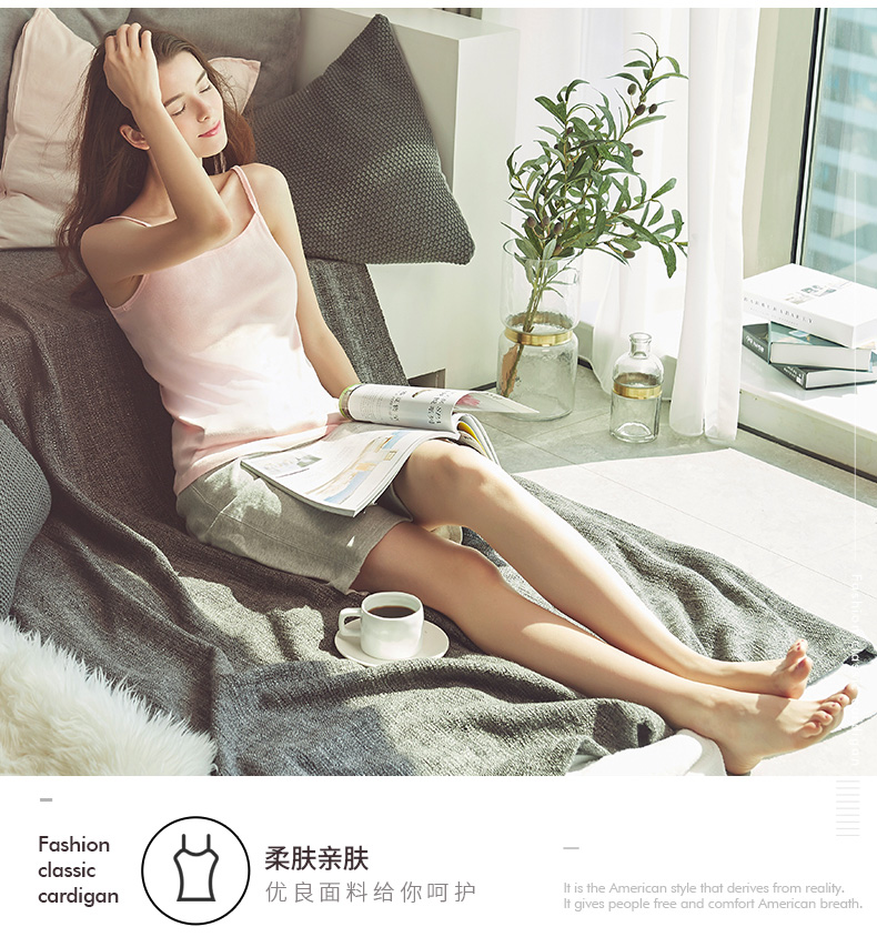 Áo ba dây nữ cotton sườn mùa xuân và mùa hè cơ sở thể thao mỏng cotton đồ lót đồ lót nữ yếm - Áo vest áo thun ba lỗ nữ thể thao