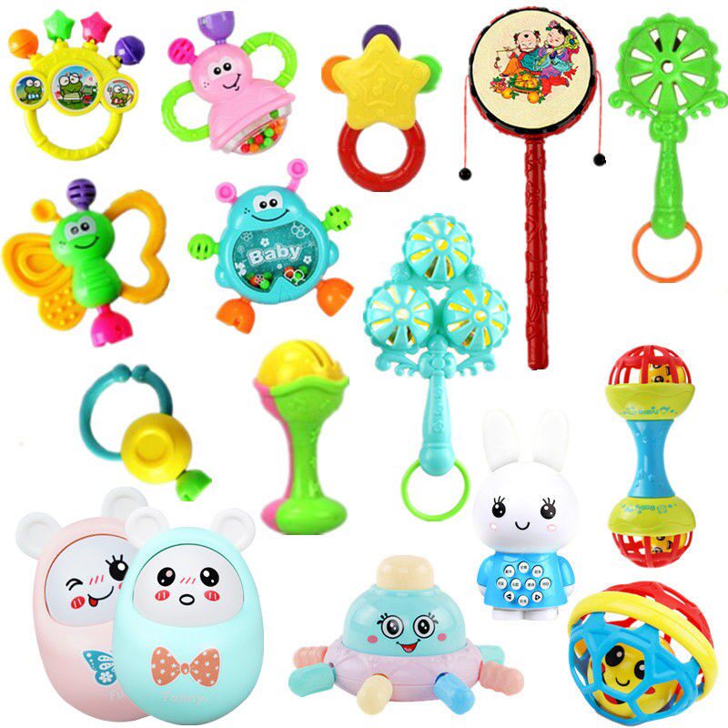 Baby toys for 3-6-12 months newborns rattle 0-1-year-old baby to teach early childhood hand-shaking puzzle male girl