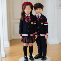 Kindergarten Garden Clothing Spring Autumn Winter Yinglun College Wind Children Elementary School Uniforms Boys Girls Three Suits of Korean Edition