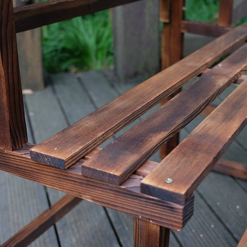 Наружная анти -коррупционная деревянная многослойная напольная пол -разделителя цветочные стойки Внутренняя балконная лестница сетка