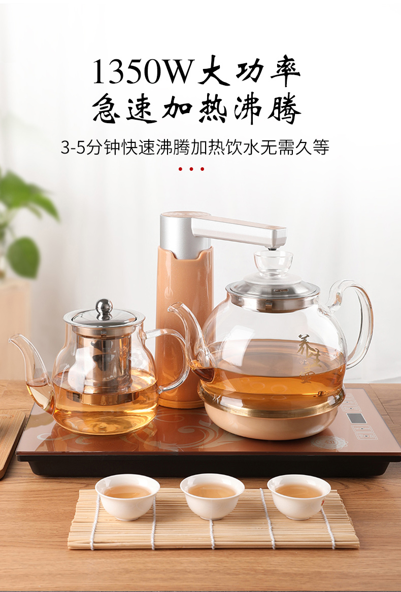 Hoàn toàn tự động ấm đun nước điện tích hợp bơm trà bàn trà Kung Fu thiết bị đặc biệt bếp cảm ứng nhà - ấm đun nước điện bình siêu tốc xiaomi