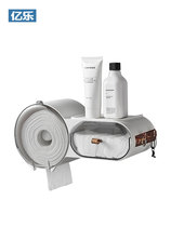 Wash-face towels containing box wall-mounted cleaning face towels box toilet free of punch disposable drum roll paper boxes