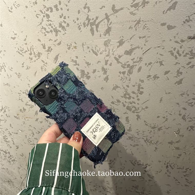 Denim Jeans Canvas Two Tone 15, 14, 13, 12, 11 iPhone Case