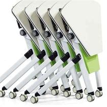 Simple folding training table office desk long combination conference table reading table student desk tutoring class table slide o