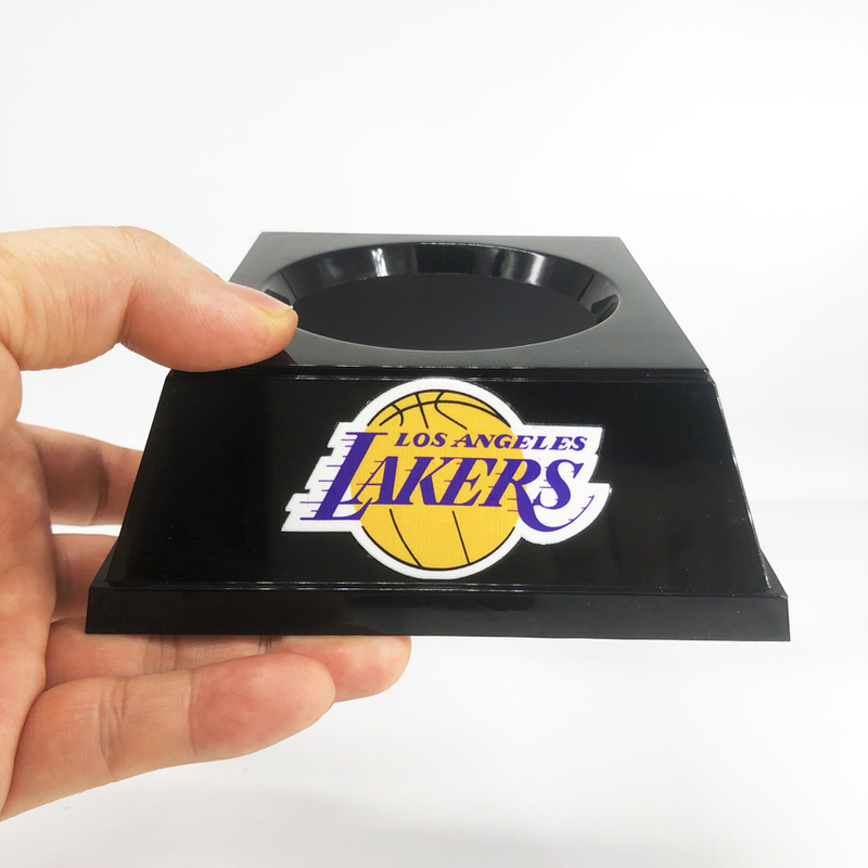 Basketball Base Stand Lakers Warriors Clippers Rockets Ball Holder Men's Basketball Display Decoration Placement Ball Tray Stand