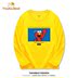 Trẻ em Sesame Street Hàn Quốc phiên bản của T-shirt dài tay áo lỏng lẻo cậu bé mùa xuân mỏng clothgirl đầu trẻ em nhấn thẻ đáy 