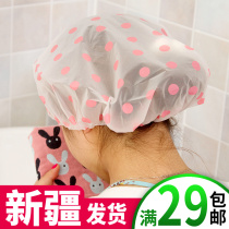 Waterproof shower cap adult shower cap Womens bath headgear kitchen supplies cooking cooking stir fry anti-oil smoke hat