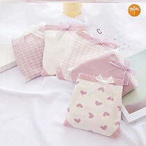 Underpants women cotton antibacterial women lace waist cotton antibacterial breathable girls girl triangle shorts