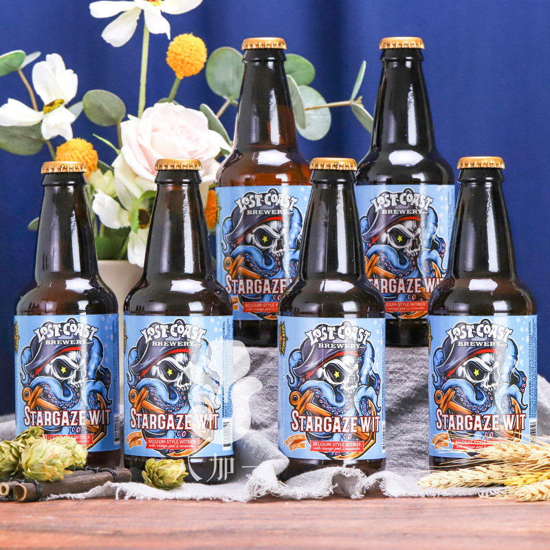 美国进口 LOST COAST 迷失海岸 星空小麦白啤酒 355ml*6瓶 天猫优惠券折后￥69包邮（￥99-30）