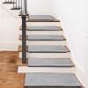 Thickened solid color stair step mat glue-free self-adhesive non-slip solid wood home spiral staircase carpet stair sticker customization