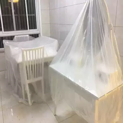 Decoration protective film plastic dust film household dust cover disposable dust cloth cover waterproof and dustproof paint