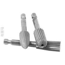 Allied iron parts 4241 file set rotating handle 42 five-piece set of milling cutter hexagonal high-speed steel head grinding aluminum parts high-speed steel