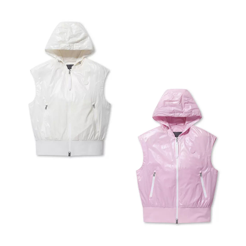 Korean Style Women's Golf Clothing 24 Summer Lightweight Breathable Sleeveless Vest Outdoor Slim Fit Logo Jacket