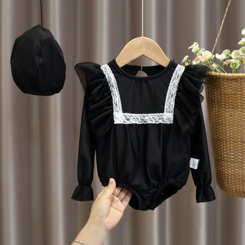 Детский купальник, модный лонгслив для принцессы, коллекция 2022, защита от солнца, подходит для подростков