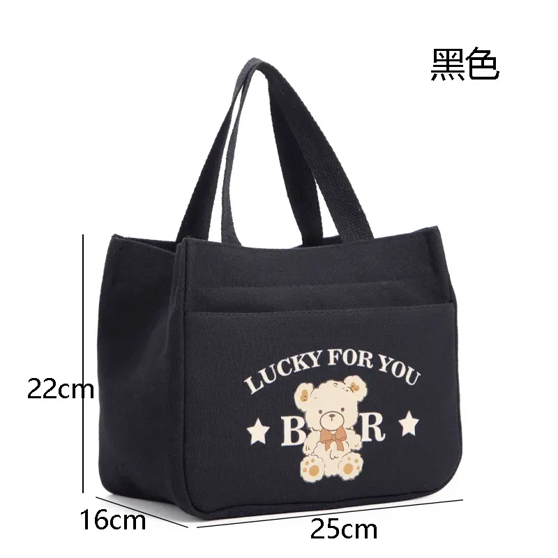 High-End Handbag with Multi-Layer Zippers, Thickened Canvas Bag, Special Handbag for Work, Fashionable Printed Mommy Bag for Women