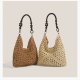Summer Straw Woven Bag for Women 2026 New Style Seaside Vacation Beach Hollow Shoulder Tote Bag Woven Basket Bag
