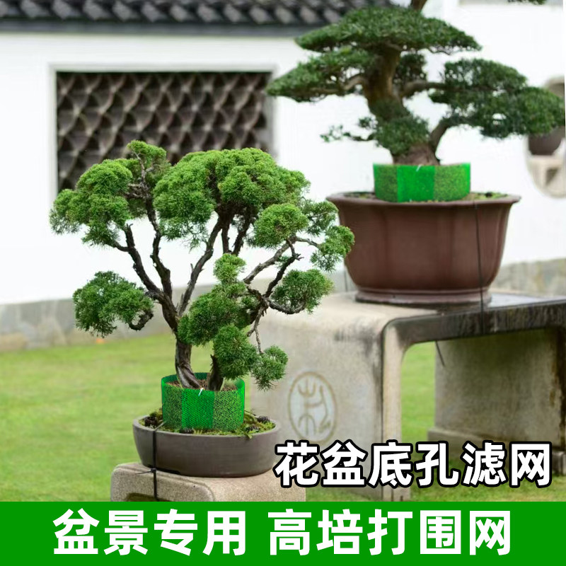 盆景高培围网控根器提根神器花盆底孔垫网垫高架垫高盆栽专用垫片