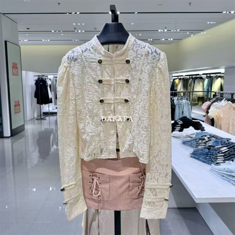 Unique and Stunningly Beautiful Napoleon-Style White Lace Short Jacket for Women with a Designer Feel 5063803 Unique and Stunningly Beautiful Napoleon-Style White Lace Short Jacket for Women with a Designer Feel 5063803