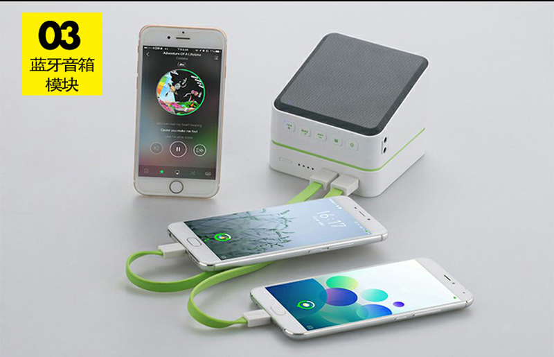 Songmoo STX kết hợp mô đun sạc phụ kiện chức năng kho báu phụ kiện mô đun điện di động kết hợp mở rộng LED không dây - Ngân hàng điện thoại di động cục sạc dự phòng samsung