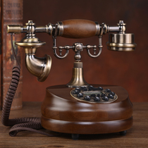 Tijafi retro telephone Home Home Machine Au Style Solid Wood Telephone Chinese Antique Old Fashioned Wireless Card