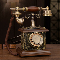 Tiyafio style antique phone retro old-style antique dial telephone American-style home wireless landline phone