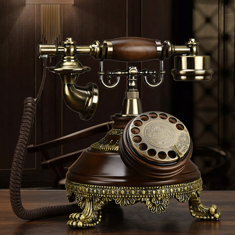 Tiyafi Antiquity European Rotary Disk Phone Creative Fashion Retro Household Homephone