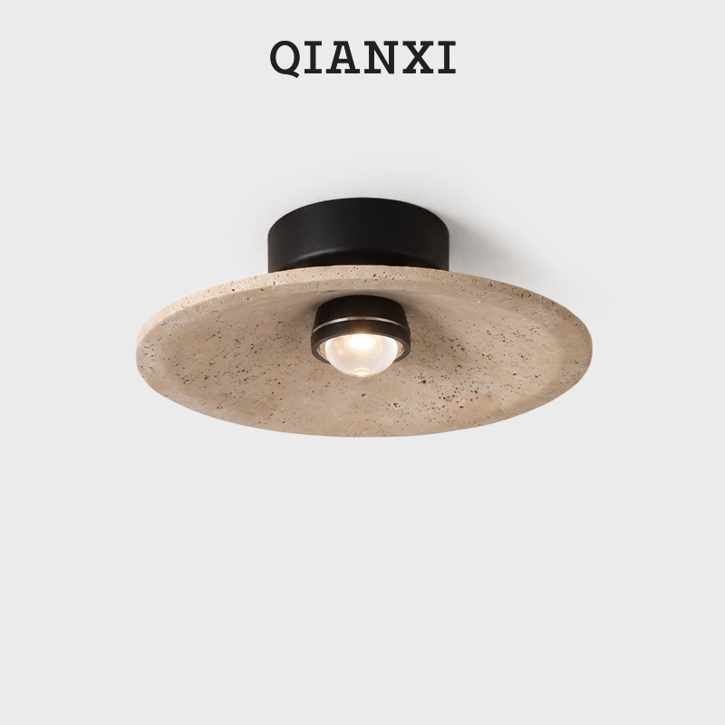 Millennium Balcony Ceiling Light Yellow Travertine Outdoor Courtyard Terrace Corridor Aisle Waterproof Ceiling Light Home Entrance New Model