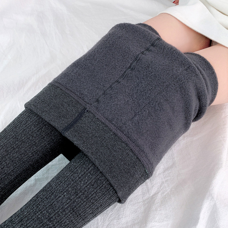 Children's pantyhose thin velvet spring, autumn and winter, one plus velvet baby thickened outer wearing pure cotton thick girl pants