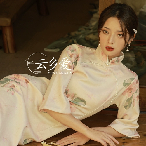 Ципао, осеннее платье