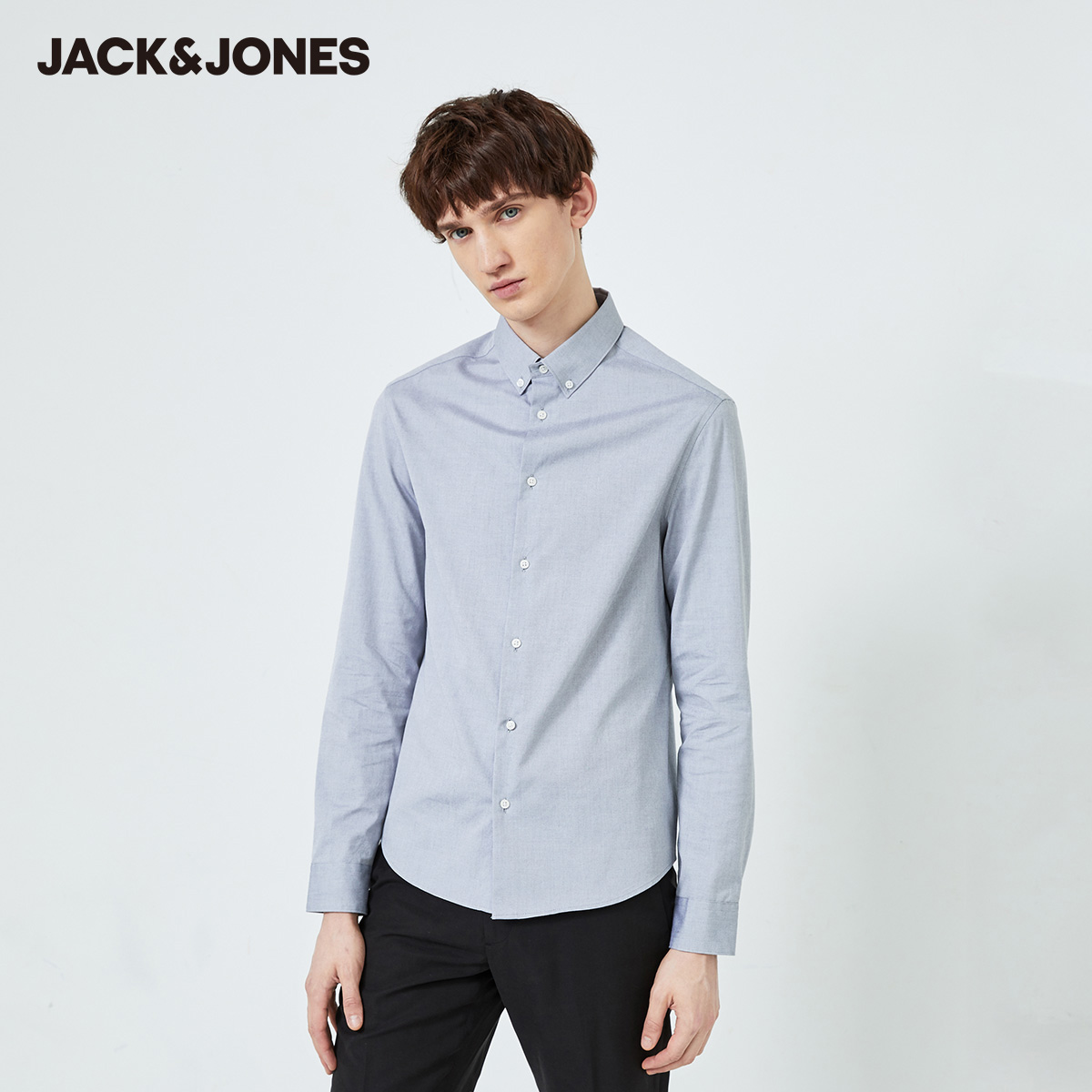 Jack Jones 杰克琼斯 纯棉 男式长袖衬衫 天猫优惠券折后￥79.99包邮（￥179.99-100）3色可选