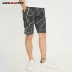 JackJones Jack Jones Mùa thu nam linen In dây rút dây kéo Quần short giản dị 218215531 - Quần short