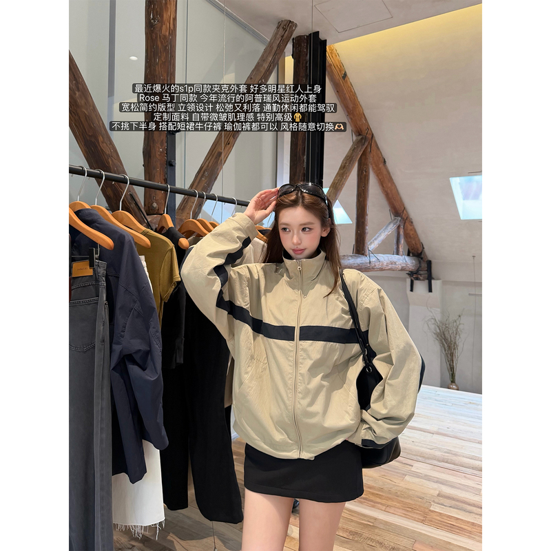 Oioi Esse｜Rose Martin Style Loose Jacket for Women, Early Autumn New Arrival