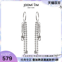 JOOMi LiM Rock metal tassel earrings 2021 New Tide earrings niche design cold wind ins ear chain