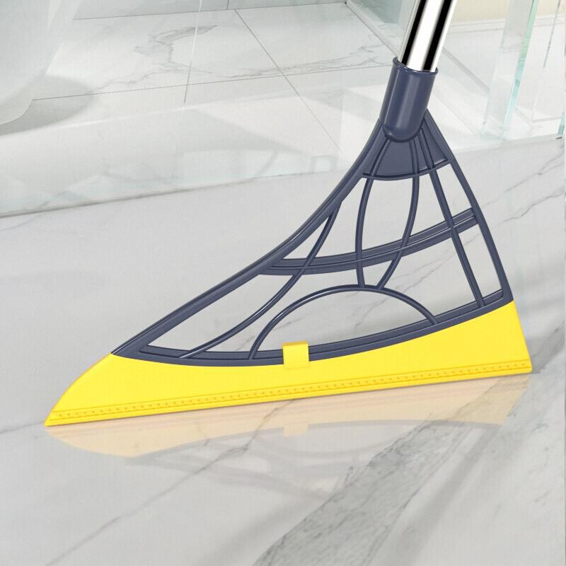 Internet-Famous Hair-Free Sweeping Broom, Indoor Black Technology Mop, Bathroom Water-Scrubbing Tool, Soft-Bristle Rubber Mop