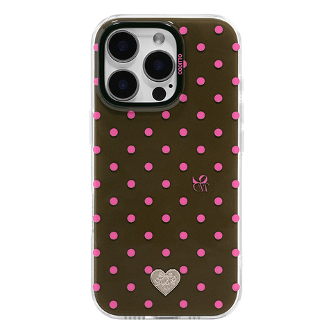 CODITTO 3D Polka Dot Floral – Retro Vintage Design Pro/Plus/Max/Air – 17, 16, 15, 14, 13 iPhone Case
