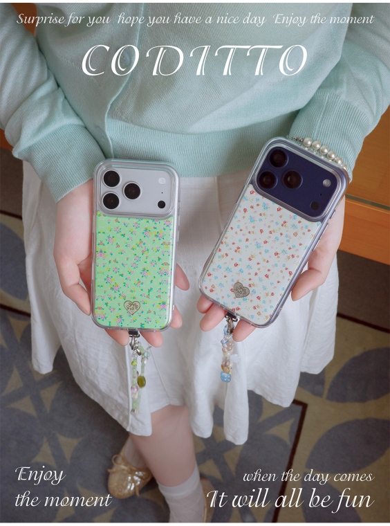 coditto Mint Floral Minimalist iPhone Case