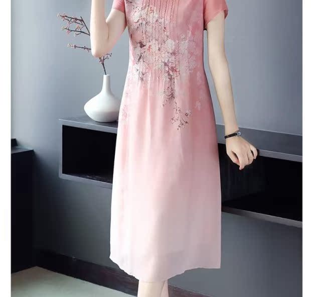 Lời nói đầu 铎 trang phục hè 2019 đầm mới nữ váy in khổ lớn - Quần áo ngoài trời áo gió 2 mặt