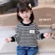 2280 повседневный полосатый топ 𫔮 черный