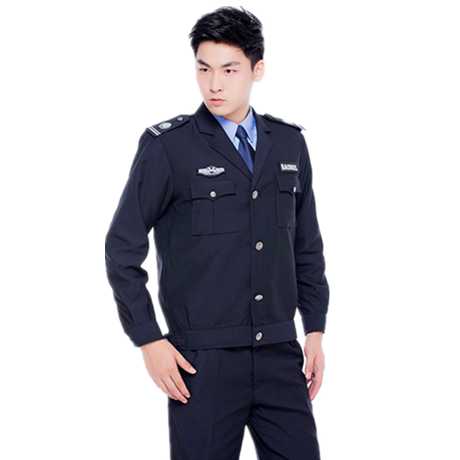 Security clothing long-sleeved spring and autumn jacket shirt property security comfortable work clothes suit men and women autumn and winter full uniform