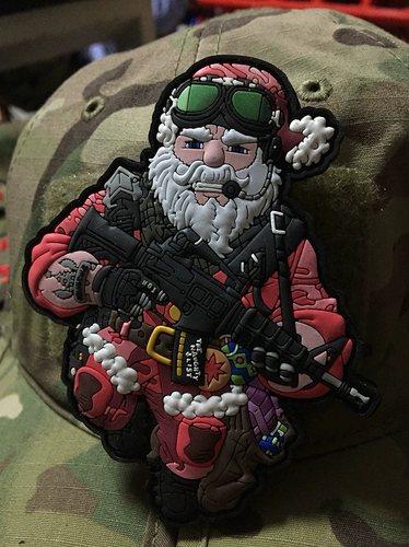 Подлинная Германия Патчлаб # Тактический Санта # Магический наклейка Qi Qi Глава рюкзак Эфиос рюкзак