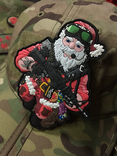 Подлинная Германия Патчлаб # Тактический Санта # Магический наклейка Qi Qi Глава рюкзак Эфиос рюкзак