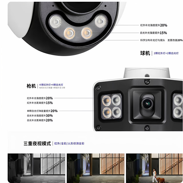 TP-LINK TL-IPC669XD-A4 camera 3 million dual-way wireless/POE dome outdoor dome