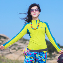 Outdoor speed dry clothes women Summer sports sunscreen Hygroscopic Perspiration breathable elastic short sleeves T-shirt Fast dry clothes Long sleeves