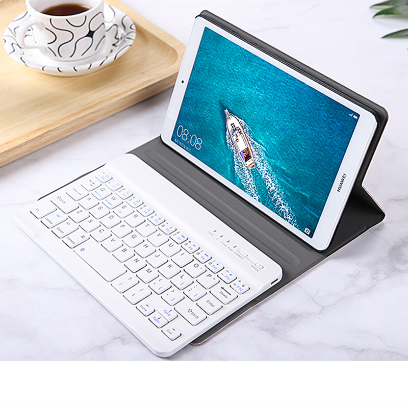 Vỏ bảo vệ phẳng Huawei m5 8 inch với bàn phím Bluetooth và bộ vỏ da thanh niên phiên bản vỏ 10,1 inch chống vỡ mạng máy tính bảng M5pro10.8 vỏ máy tính siêu mỏng - Phụ kiện máy tính bảng bàn phím ipad 10.2