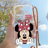 Дисней, apple, чехол для телефона, сумка через плечо, iPhone 13, накладки на углы, ремешок, совместимые подтяжки, iphone, 14promax, защита при падении