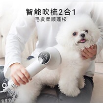Pet hair dryer all-in-one dog blowing bathing and drying artifact cat combing small dog Bichon Frize