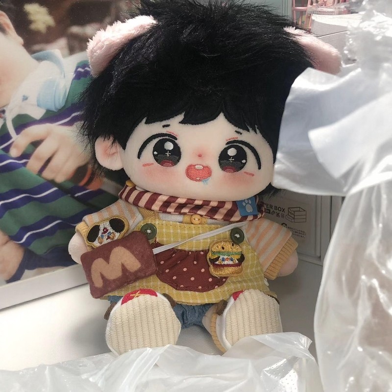 TF家族四代 陈浚铭 娃娃 ぬいぐるみ TF家族4代陈浚铭棉花娃娃20cm周边爱豆公仔生日礼物女生毛绒玩偶-淘宝