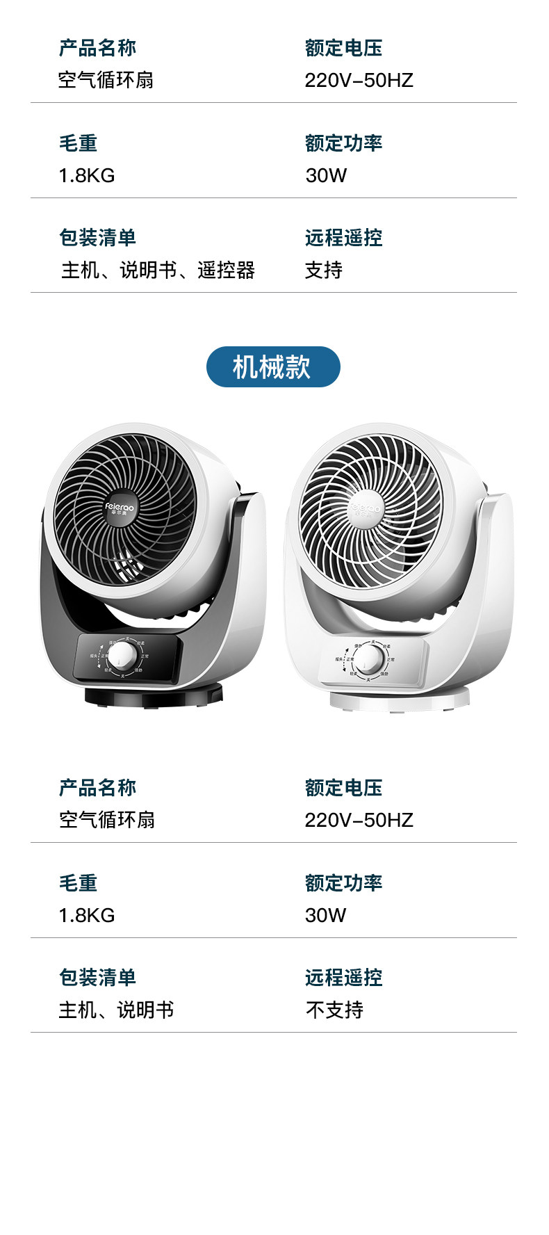 菲尔奥 台式空气循环扇 图10